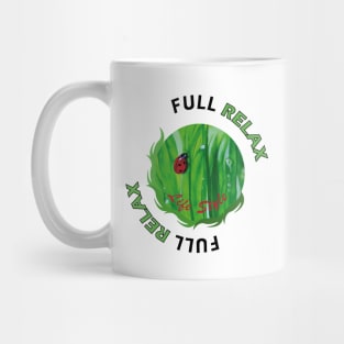 Ladybird on a leaf Mug